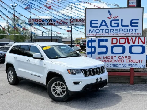 Photos of 2018 JEEP GRAND CHEROKEE LAREDO for sale in Hobart, IN at Eagle Motorsport Used Car Dealer Bad Credit Auto Finance Northwest Indiana