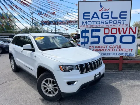 Another view of 2018 JEEP GRAND CHEROKEE LAREDO for sale in Hobart, IN at Eagle Motorsport Used Car Dealer Bad Credit Auto Finance Northwest Indiana