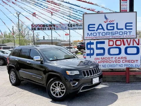 Photos of 2016 JEEP GRAND CHEROKEE LIMITED for sale in Hobart, IN at Eagle Motorsport Used Car Dealer Bad Credit Auto Finance Northwest Indiana