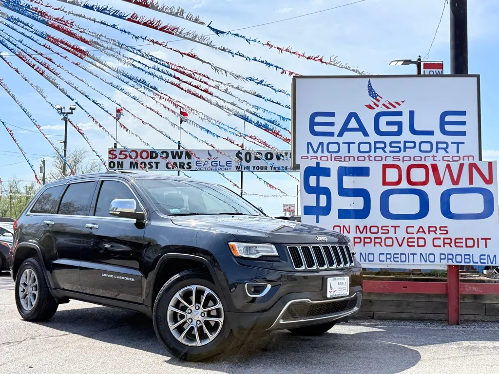 Black 2016 JEEP GRAND CHEROKEE LIMITED for sale in Hobart, IN