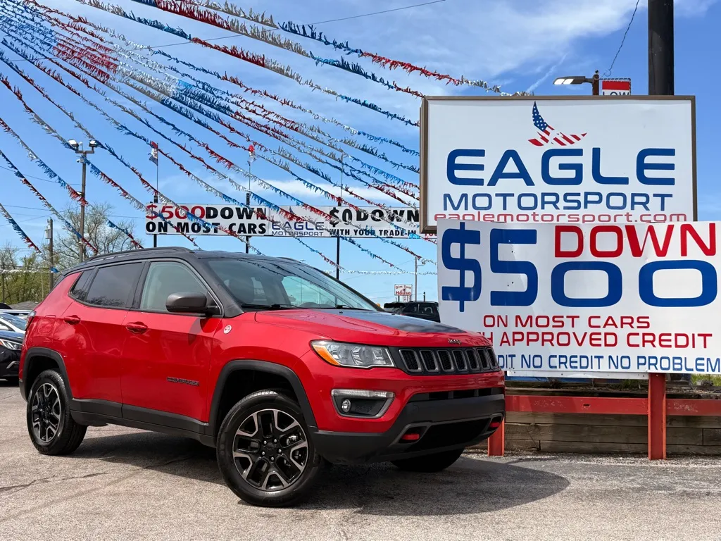Red 2018 JEEP COMPASS TRAILHAWK for sale in Hobart, IN