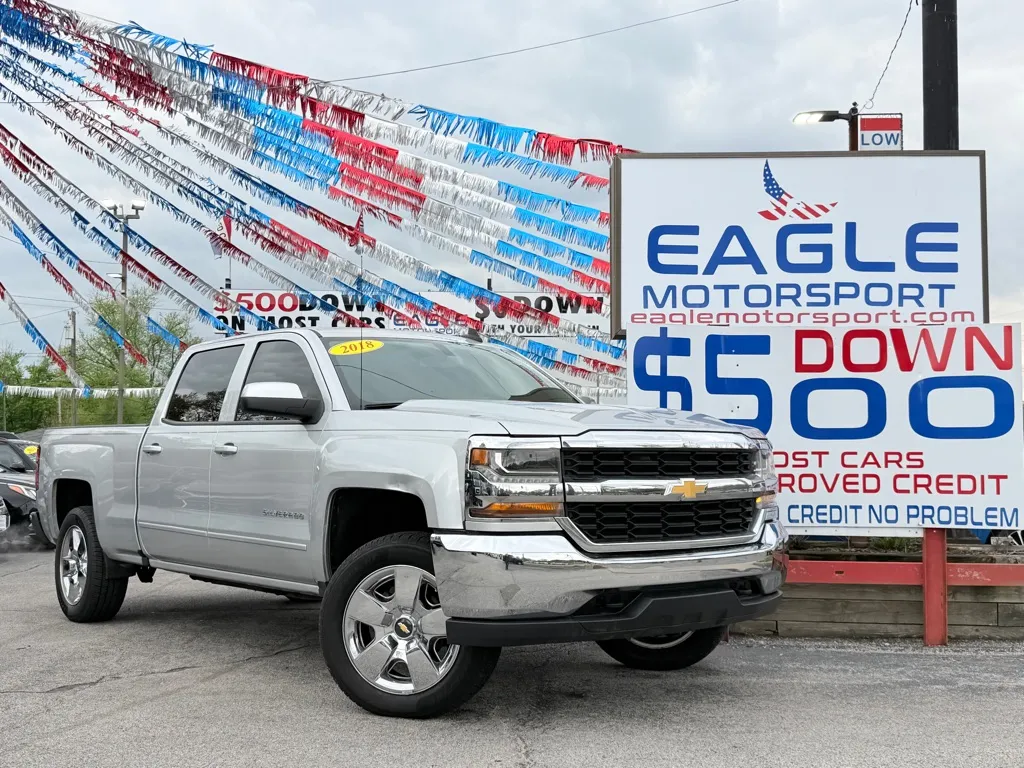 Silver 2018 CHEVROLET SILVERADO 1500 LT for sale in Hobart, IN