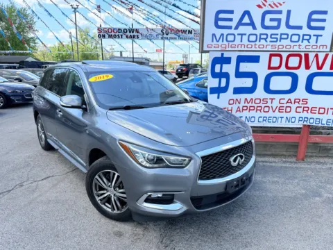 Another view of 2019 INFINITI QX60 LUXE for sale in Hobart, IN at Eagle Motorsport Used Car Dealer Bad Credit Auto Finance Northwest Indiana