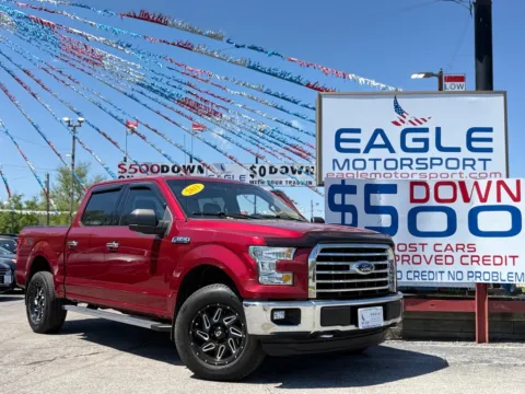 Red 2015 FORD F-150 SUPERCREW for sale in Hobart, IN