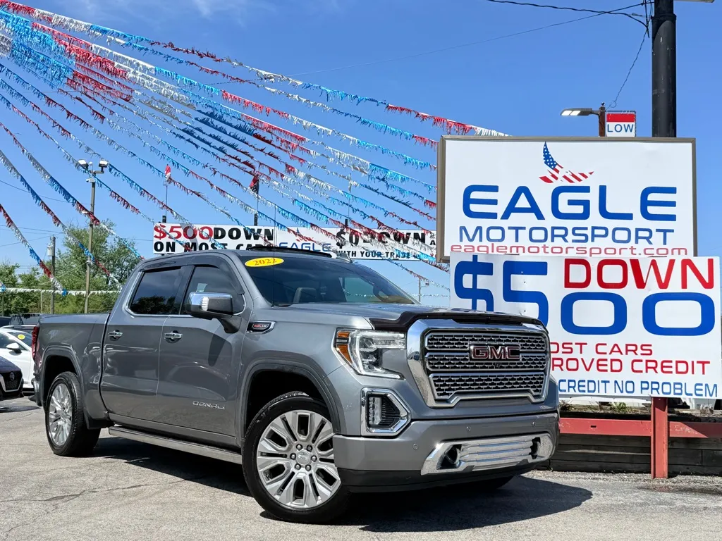 Silver 2022 GMC SIERRA LIMITED 1500 DENALI for sale in Hobart, IN