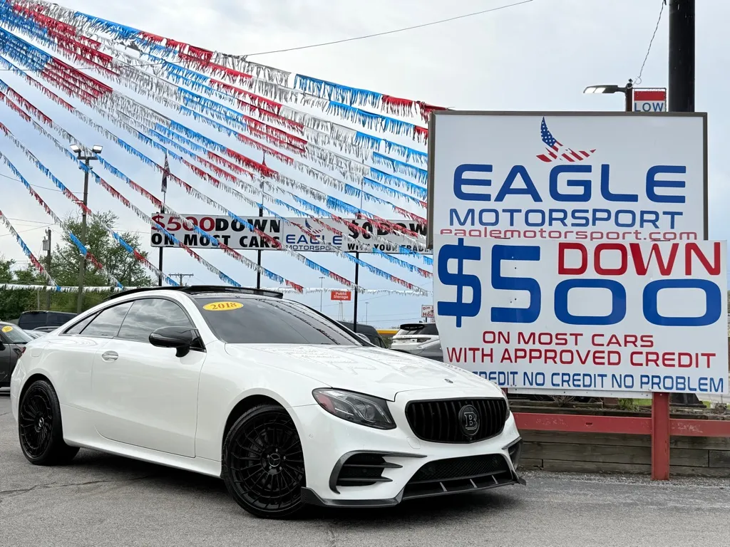 White 2018 MERCEDES-BENZ E-CLASS E400 4MATIC AMG Line for sale in Hobart, IN