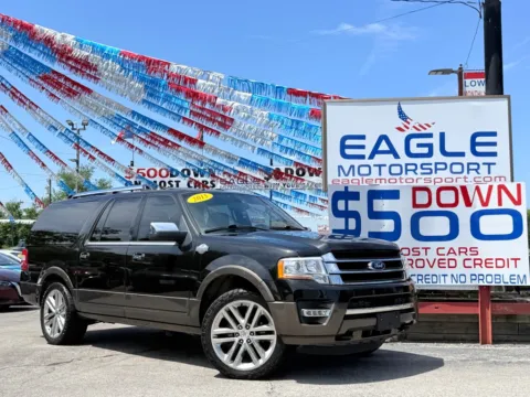 Black 2015 FORD EXPEDITION EL XLT for sale in Hobart, IN
