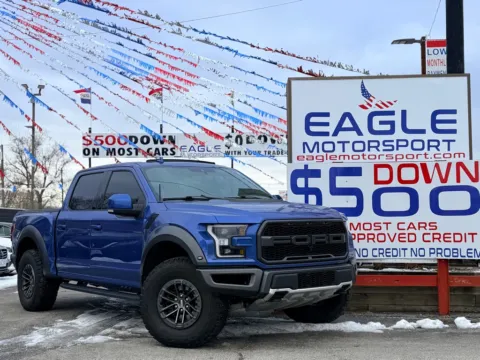 Another view of 2019 FORD F-150 RAPTOR for sale in Hobart, IN at Eagle Motorsport Used Car Dealer Bad Credit Auto Finance Northwest Indiana
