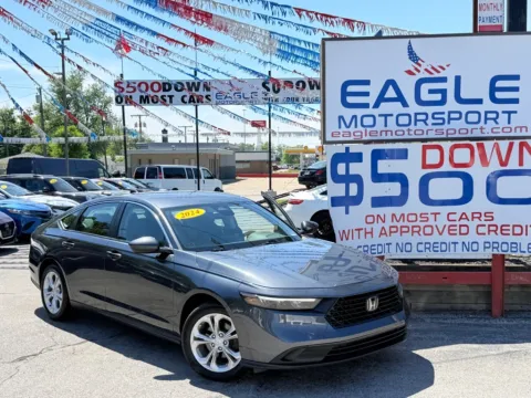 Another view of 2024 HONDA ACCORD LX for sale in Hobart, IN at Eagle Motorsport Used Car Dealer Bad Credit Auto Finance Northwest Indiana