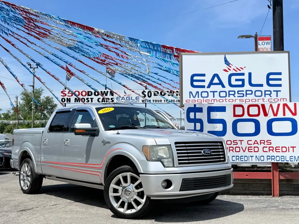 Gray 2011 FORD F-150 SUPERCREW for sale in Hobart, IN