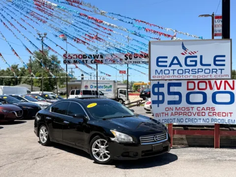 Another view of 2013 NISSAN MAXIMA S for sale in Hobart, IN at Eagle Motorsport Used Car Dealer Bad Credit Auto Finance Northwest Indiana