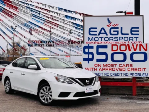 White 2019 NISSAN SENTRA SV for sale in Hobart, IN