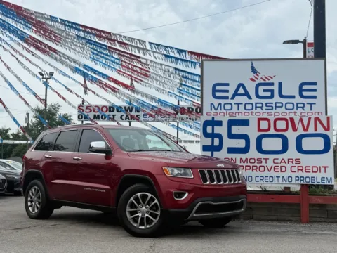 Red 2015 JEEP GRAND CHEROKEE LIMITED for sale in Hobart, IN