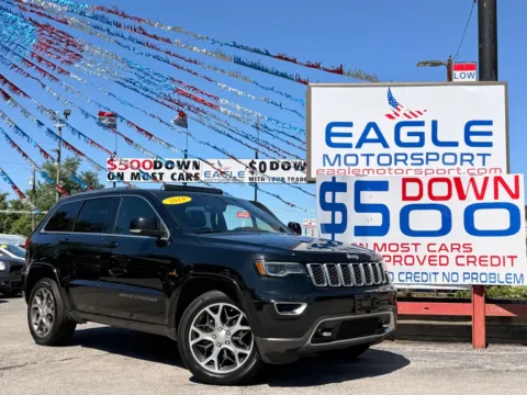 Black 2018 JEEP GRAND CHEROKEE LIMITED for sale in Hobart, IN