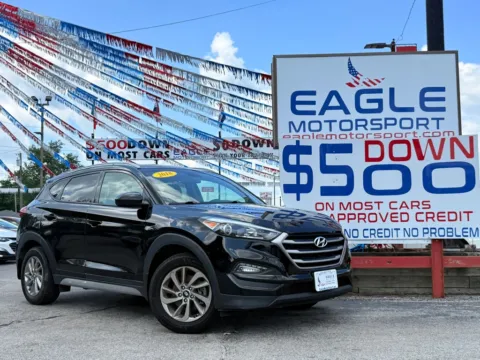 Black 2018 HYUNDAI TUCSON SEL for sale in Hobart, IN