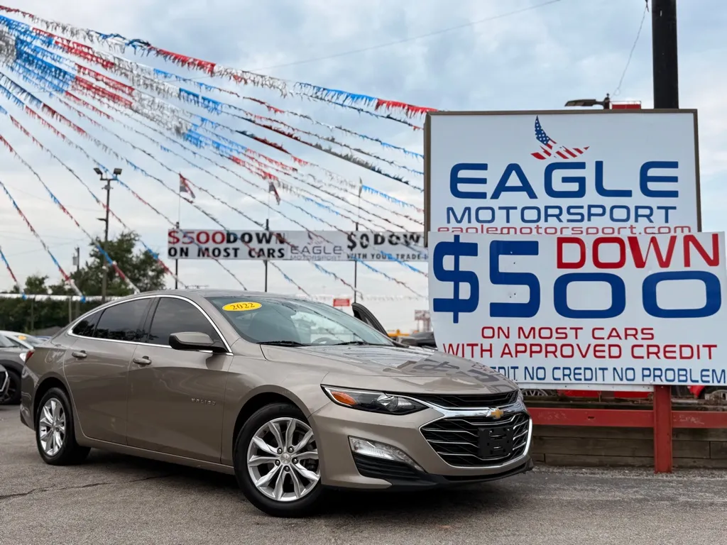 Gray 2022 CHEVROLET MALIBU LT for sale in Hobart, IN