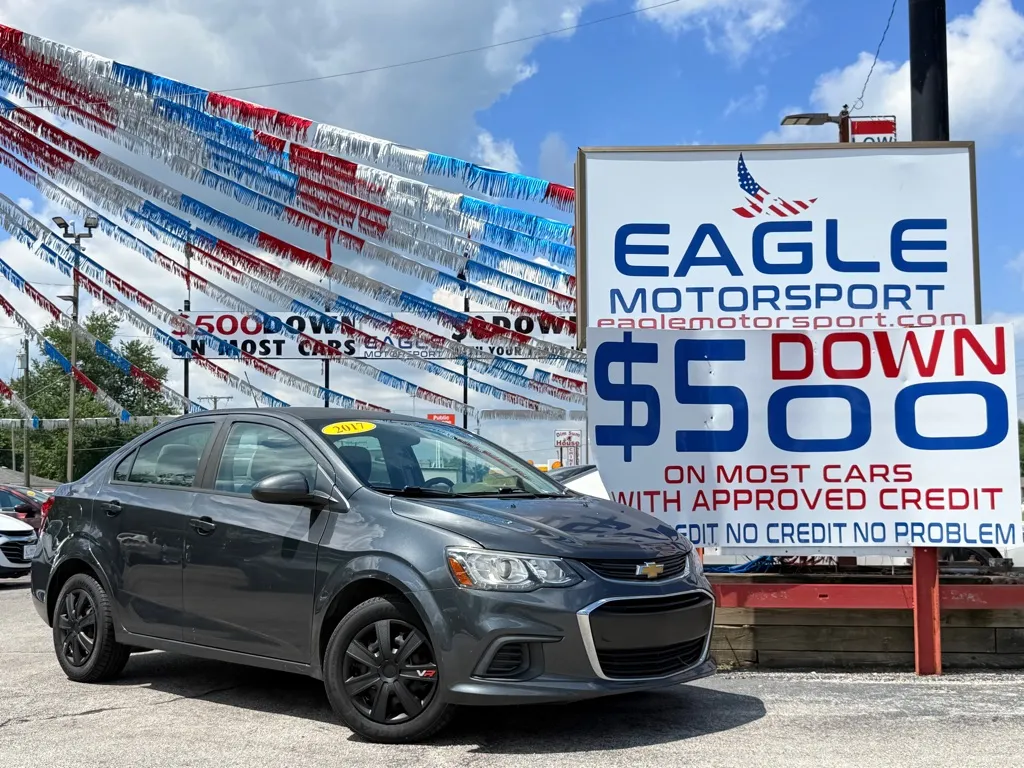 Gray 2017 CHEVROLET SONIC LS for sale in Hobart, IN