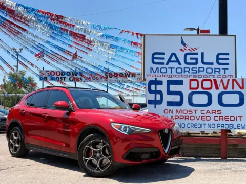 Red 2018 ALFA ROMEO STELVIO TI SPORT for sale in Hobart, IN