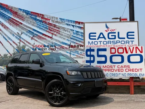 Black 2018 JEEP GRAND CHEROKEE LAREDO for sale in Hobart, IN