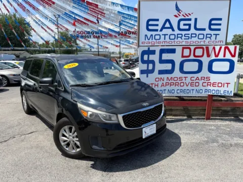 Another view of 2017 KIA SEDONA LX for sale in Hobart, IN at Eagle Motorsport Used Car Dealer Bad Credit Auto Finance Northwest Indiana