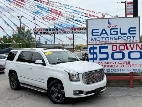 Photos of 2015 GMC YUKON DENALI for sale in Hobart, IN at Eagle Motorsport Used Car Dealer Bad Credit Auto Finance Northwest Indiana