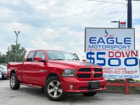 Red 2013 RAM 1500 SPORT for sale in Hobart, IN