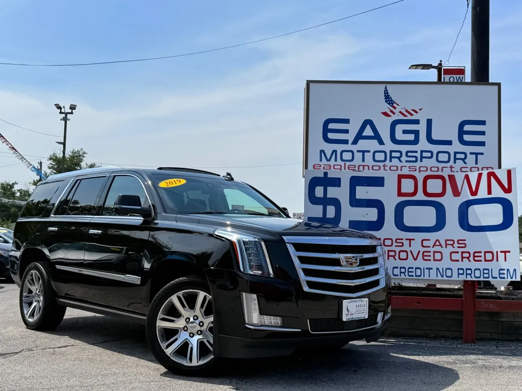 Black 2019 CADILLAC ESCALADE PREMIUM LUXURY for sale in Hobart, IN