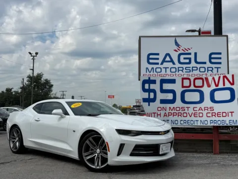 White 2016 CHEVROLET CAMARO LT for sale in Hobart, IN