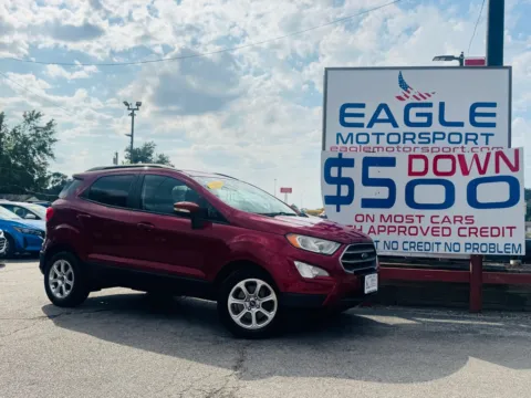 Red 2018 FORD ECOSPORT SE for sale in Hobart, IN