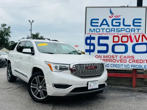 Photos of 2017 GMC ACADIA DENALI for sale in Hobart, IN at Eagle Motorsport Used Car Dealer Bad Credit Auto Finance Northwest Indiana
