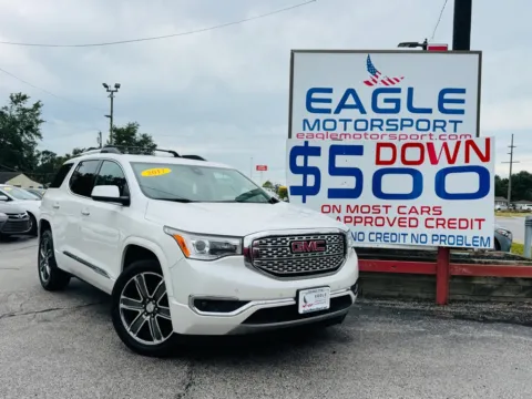White 2017 GMC ACADIA DENALI for sale in Hobart, IN