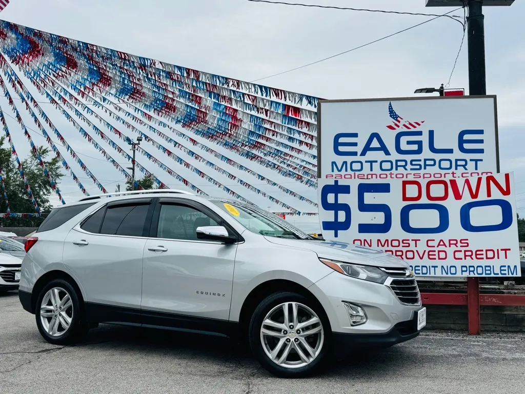 Silver 2019 CHEVROLET EQUINOX PREMIER for sale in Hobart, IN