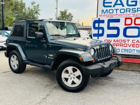 More photos of 2007 JEEP WRANGLER SAHARA at Eagle Motorsport Used Car Dealer Bad Credit Auto Finance Northwest Indiana, IN
