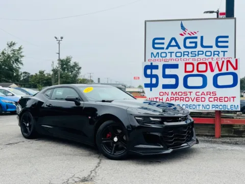 Black 2019 CHEVROLET CAMARO LS for sale in Hobart, IN