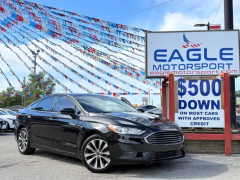 Black 2020 FORD FUSION SE for sale in Hobart, IN