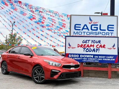 Another view of 2021 KIA FORTE GT LINE for sale in Hobart, IN at Eagle Motorsport Used Car Dealer Bad Credit Auto Finance Northwest Indiana