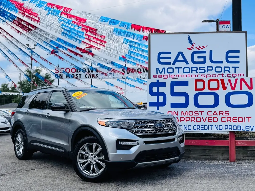 Silver 2024 FORD EXPLORER LIMITED for sale in Hobart, IN