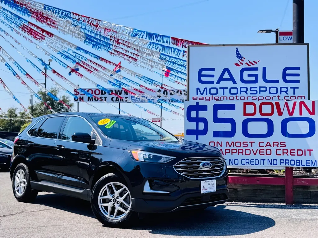Black 2023 FORD EDGE SEL for sale in Hobart, IN