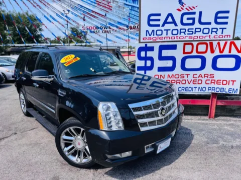 Another view of 2012 CADILLAC ESCALADE PLATINUM for sale in Hobart, IN at Eagle Motorsport Used Cars