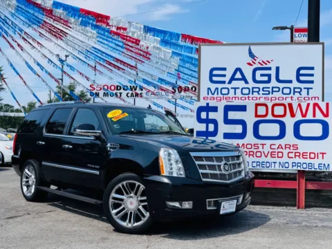 Black 2012 CADILLAC ESCALADE PLATINUM for sale in Hobart, IN