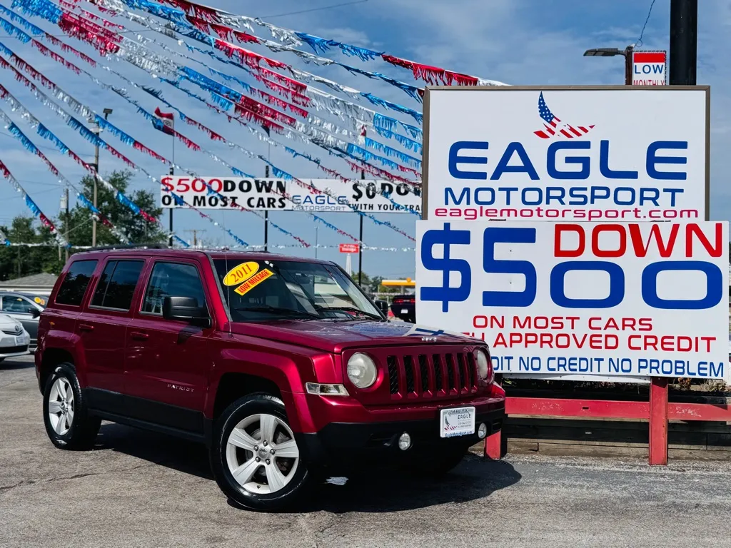 Red 2011 JEEP PATRIOT SPORT for sale in Hobart, IN