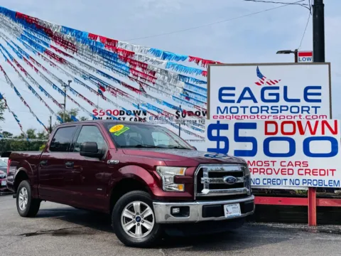 Red 2016 FORD F-150 SUPERCREW for sale in Hobart, IN