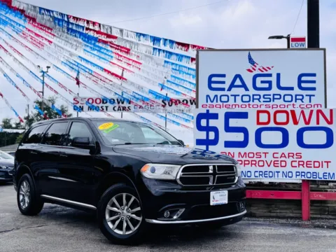Black 2018 DODGE DURANGO SXT for sale in Hobart, IN