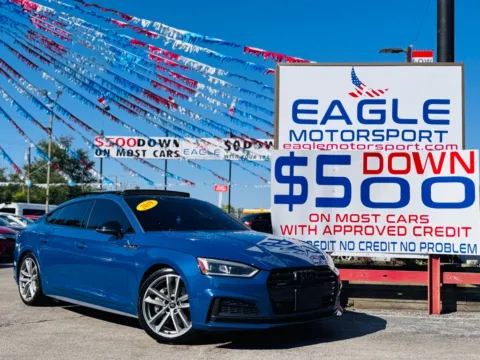 Blue 2019 AUDI A5 PREMIUM PLUS S-LINE for sale in Hobart, IN