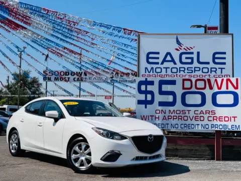 White 2015 MAZDA 3 SPORT for sale in Hobart, IN
