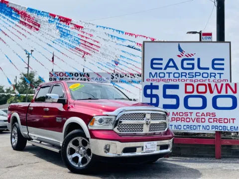 Red 2015 RAM 1500 LARAMIE for sale in Hobart, IN