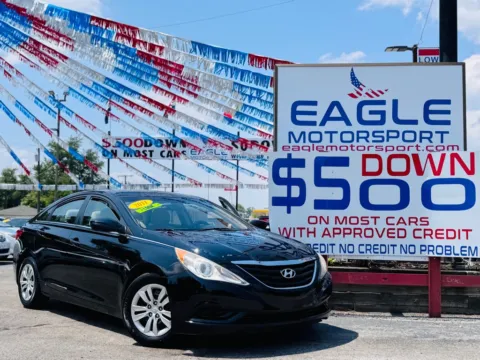 Black 2011 HYUNDAI SONATA GLS for sale in Hobart, IN