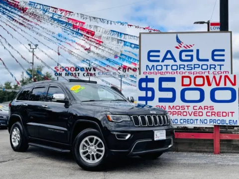 Black 2019 JEEP GRAND CHEROKEE LIMITED for sale in Hobart, IN