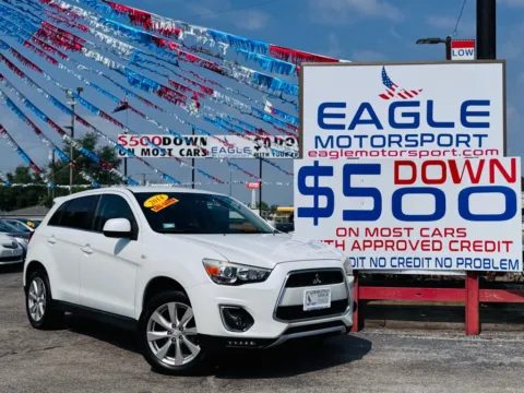 White 2014 MITSUBISHI OUTLANDER SPORT SE for sale in Hobart, IN