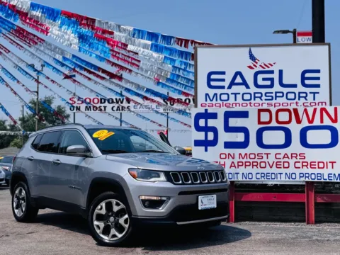 Silver 2018 JEEP COMPASS LIMITED for sale in Hobart, IN